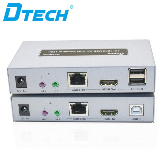 DT-7051 HD 4K 1080p HDMI USB 2.0 KVM Extender 100M