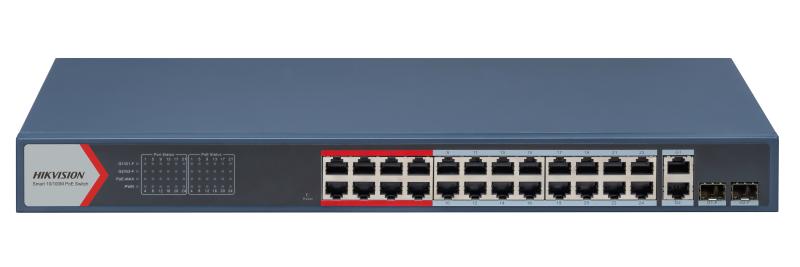 Hikvision switch 24POE + 2 LAN GB +2SFP