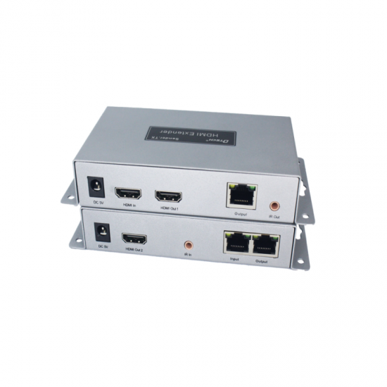 DTECH 4K HDMI Cascade Extender Via Single Cat 5e/6 Cable HDMI Extender Support IR Tx Rx Cascade Connection Receiver Transmitter