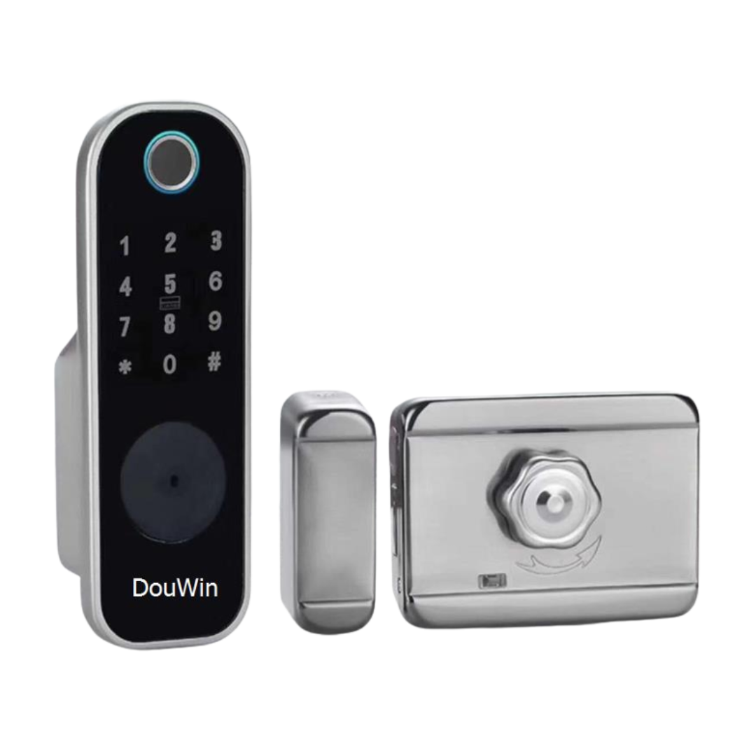 Fingerprint door lock suitable for push or pull door
