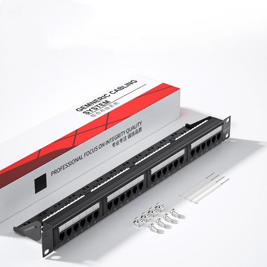 DTECH 24-Port Category 6 Network Patch  Panel/Commercial Grade